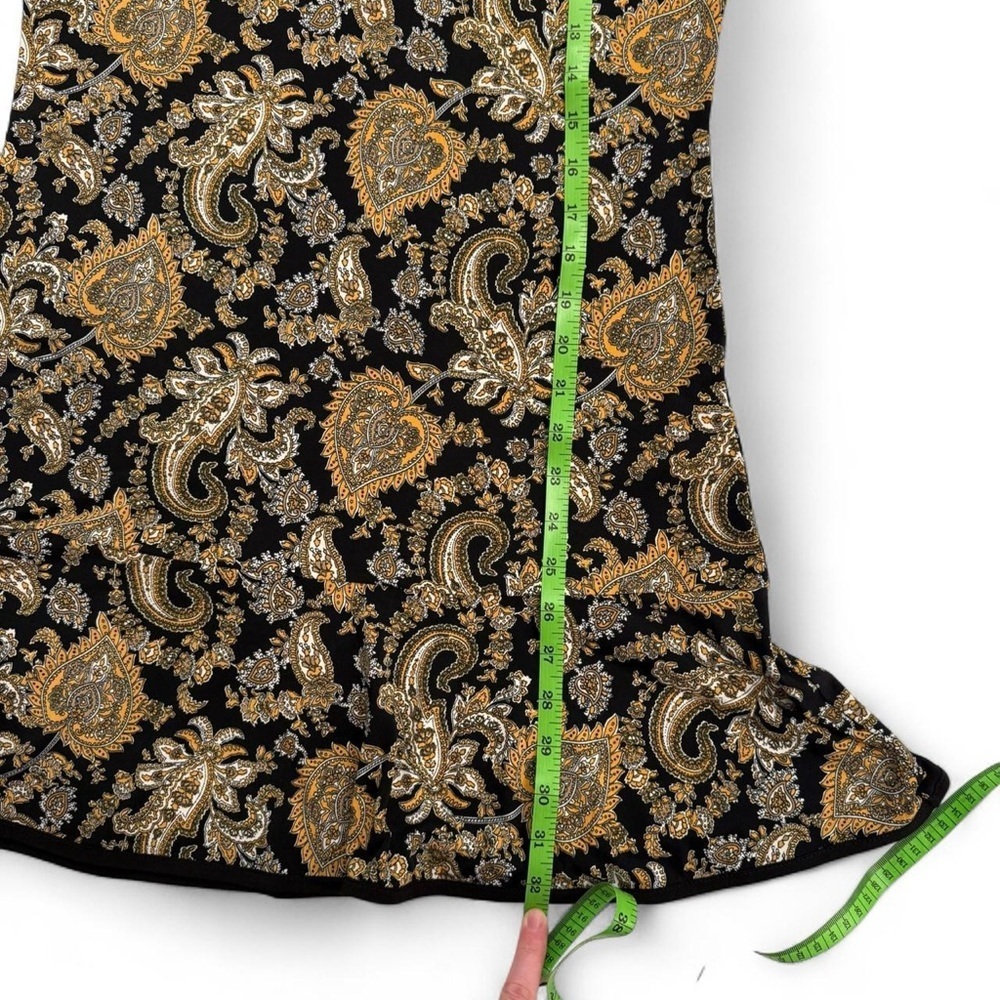 Boho Print Bell Sleeve Flare Dress - Picture 4 of 6